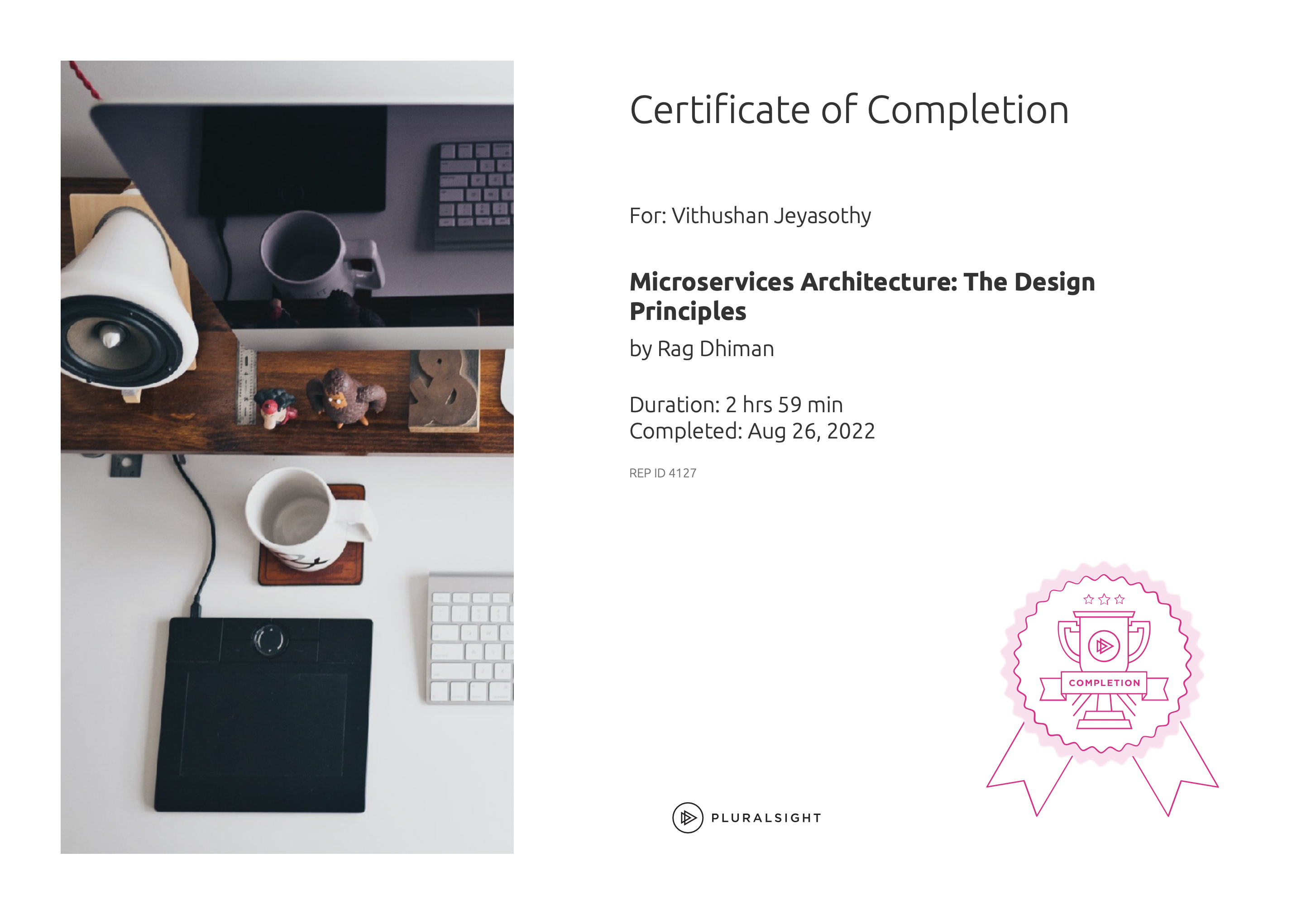 PluralSight Microservices Certificate